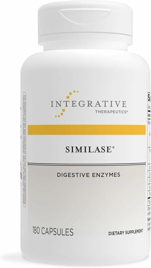 Integrative Therapeutics Similase - Digestive Enzyme Supplement for Adults - Supports Digestion and Assimilation of Nutrients* - Dairy-Free & Vegan - 180 Count (90 Servings)