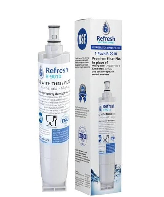 Refresh 9010 Replacement Refrigerator Water Filter for Whirlpool 4396508 / EDR5RXD1 / Filter 5