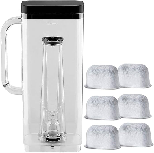 Anbige Replacement Parts 66oz Water Reservoir with Filter Holder and 6 charcoal Water Filters,Compatible with Keurig K-Supreme Single Serve K-Cup Pod Coffee Makers
