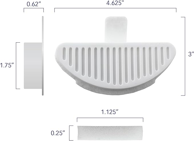 PET STANDARD Replacement Water Filter & Pre-Filter Sponges Compatible With uahpet® 67oz/2L Automatic Pet Fountain, Pack of 12