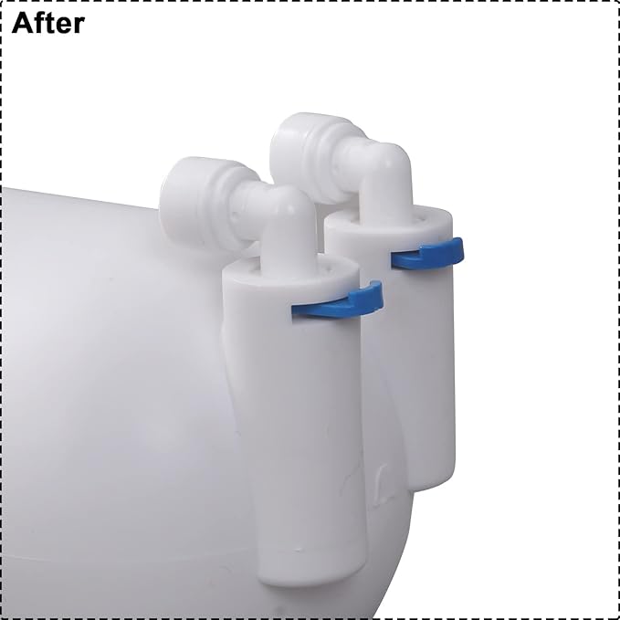 HUINING 3012 RO Membrane Housing with 3/8 1/4 Quick Connector,Wrench Set for 200/300/400/500 GPD (2812/3012) Residential Reverse Osmosis Membrane Water Filter Home Drinking Water Filtration System