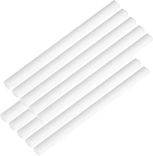 10 Pieces Humidifier Sticks Cotton Filter Refill Sticks Filter Replacement Wicks USB Humidifier Replacement Parts for Humidifier Car Humidifier Replacement Parts Can be cut(5.9 Inch)