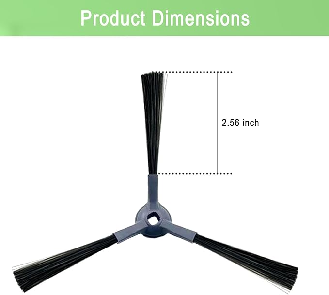 Upgraded Vacuum Side Brushes Replacement for Shark IQ R101AE RV1001AE AV912S AV911S AV1010AE RV1000 AV970 AV993 AV1002AE Shark AI AV2501S AV2501AE RV2610WD RV2610WA RV2502AE Robot Vacuum Cleaner