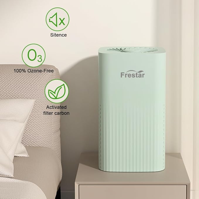 Small Air Purifier and Diffuser 2 in 1 for Office Bedroom Home, Desktop Air Purifier with HEPA Filter for Odor, Dust, Pets, Super Quiet Powered by USB No Adapter (Green)