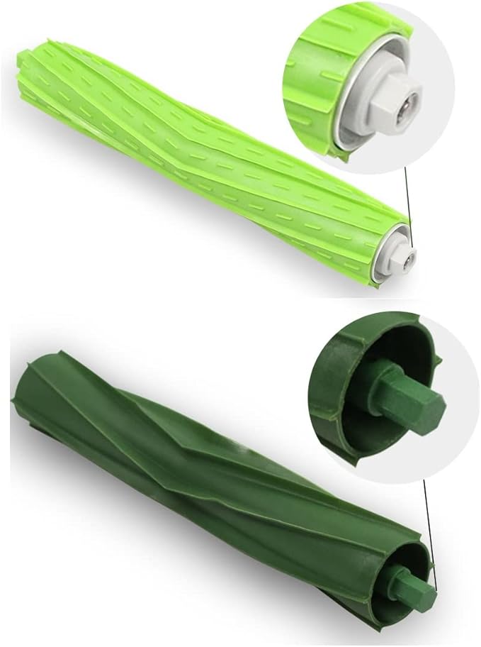 Replacement Parts and Accessories Compatible for iRobot Roomba i3, i4, E5, E6, E7, I, E & J Series Vacuum Cleaners - 1 Set of Rubber Brushes 4 HEPA Filters & 5 Side Brushes