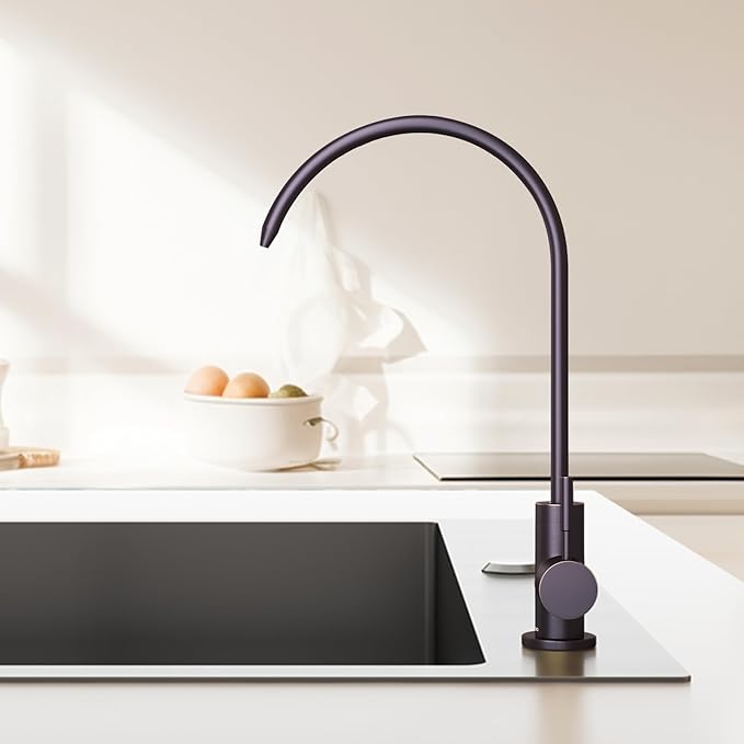 Brass Reverse Osmosis Faucet, Sink Water Filter System, Suitable for Most Reverse Osmosis or Water Filtration Systems, Kitchen bar Sink Drinking Faucet(Oil Rubbed Bronze)