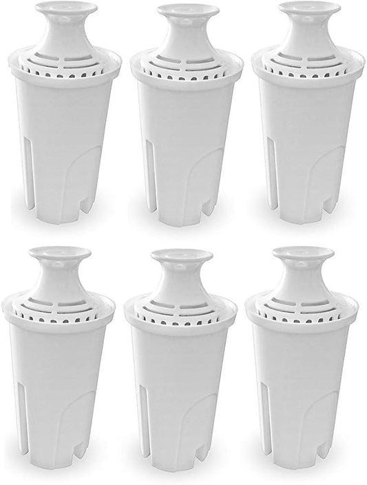 GoldTone Brand Charcoal Water Filters fits Brita and Mavea Water Pitchers. Replaces Your Brita Charcoal Water Filter and Replacement Brita Water Filter (6)