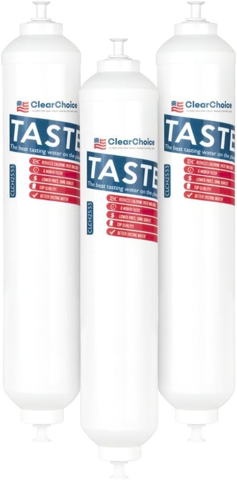 ClearChoice Universal Inline Water Filter, 3-Pack