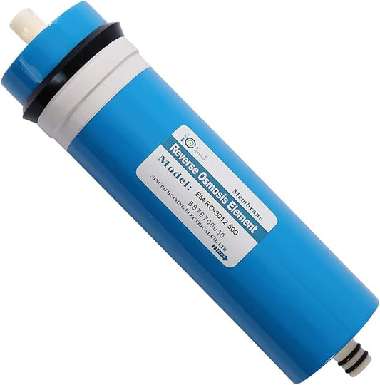 Huining 500GPD RO Membrane 3012-500 Residential Reverse Osmosis Membrane Water Filter Cartrige Replacement for Home Drinking Water Filtration System Household Under Sink Water Purifier