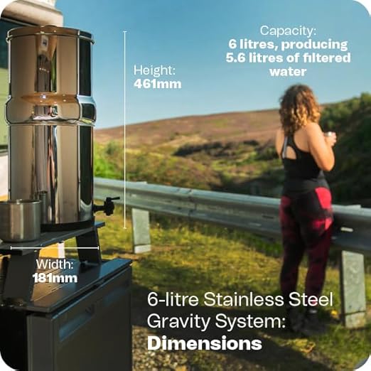 British Berkefeld Doulton W9361136 Countertop Water Filter System Stainless Dispenser