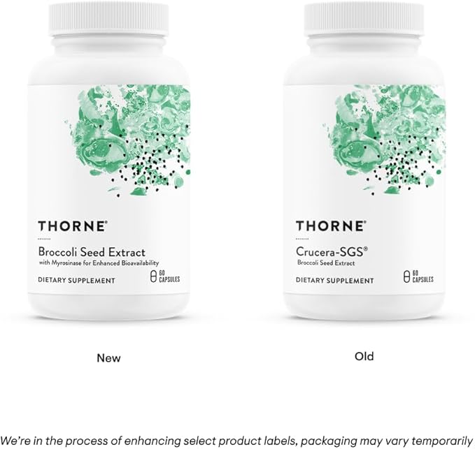THORNE - Broccoli Seed Extract (Formerly Crucera-SGS) for Antioxidant Support* - Sulforaphane Glucosinolate (SGS) - 60 Capsules