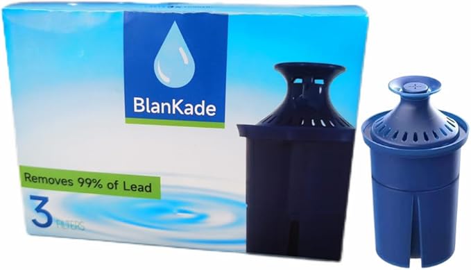 Elite Water Filter(Lasts 6 Months) Replacements for Brita Pitcher Water Filter and Dispensers and More,Efficient Long-Life,Reduce Chlorine (Taste and Odor) and Lead,BPA FREE - 3 Pack(Blue)