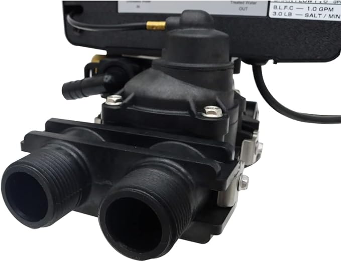 INTBUYING Flow Type Softening Water Control Valve Water Treatment System for Water Filter Softener Resin Tank 110V With Fine Thread