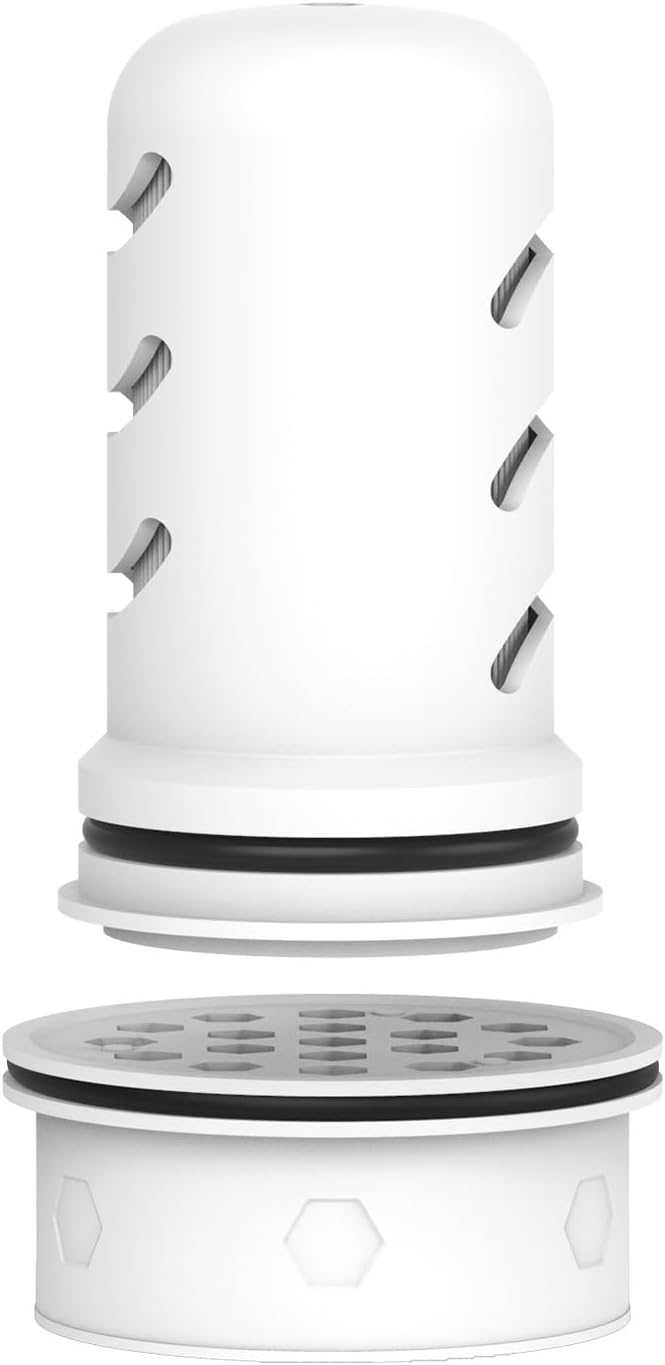 MARRIOTTO Water Filter Replacement for LS Home Dispenser - 18 Cup/Glass Pitcher, 7 and 10 Cup/Plastic Pitchers - 1 Membrane Micro Filter and 1 Activated Carbon + Ion Exchange Filter