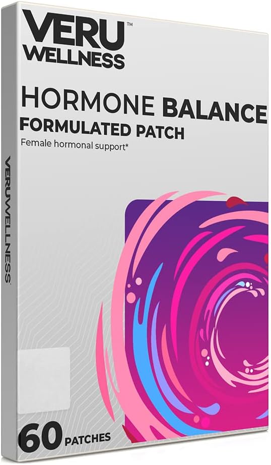 Veru Wellness Hormone Balance Myo Inositol & D-Chiro Inositol Patch - Ovarian, Mensural & Mood Support for Women (60 Patch)