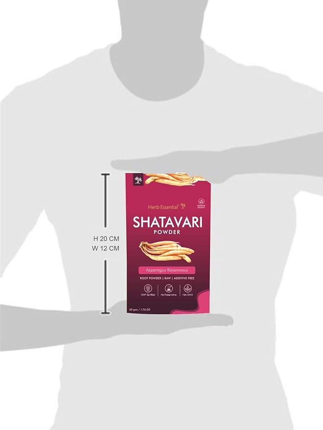 100% Natural Shatavari Powder 1.76 Ounce, Asparagus Racemosus, Pure Herbal Powder for Daily Use, Vegan, No Preservatives - 50g (Pack of 2)