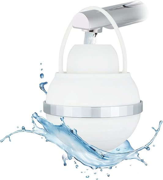 Bath Filter, 8 Stages Bath Water Filter, Bath Flter for Tub to Removes Lead, Chlorine and Fluoride, 2,500 Gallons of Filtration, Water Softener, BPA Free