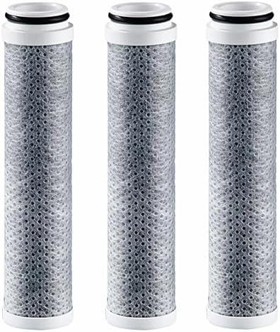 AWO 3 PACK Replacement Shower Filter Compatible with Cobbe Handheld Shower Head - 2.0 Carbon Showerhead Filter System,Water Softener Filters Beads for Hard Water Reduces Dry Itchy Skin,Remove Chlorine