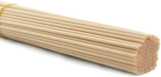100 Pieces Fiber Reed Diffuser Replacement Refill Sticks (12" x 3mm, Beige)
