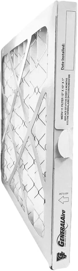 GeneralAire 300-1090 - 12" x 10" x 1" Air Filter for DH75 Dehmidifier, MERV 11, GFI # 7143