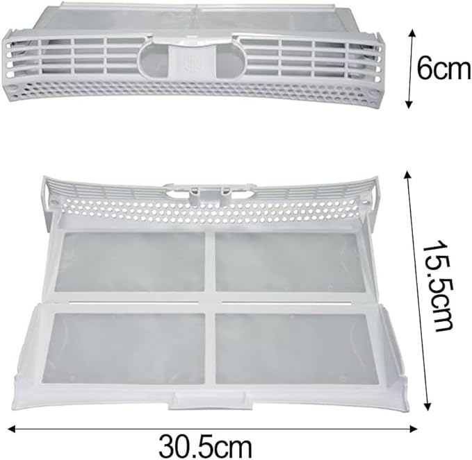 01000435 Dryer Lint Filter Fit For BOSCH Tumble/Condenser/Heat Pump Dryer And Washing Machine, Fit For Siemens, Fit For Neff, fit For Constructa E.g, Reolace#652184 00652184 01000435(2pcs)