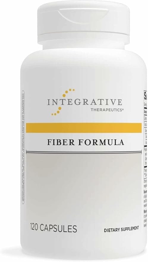Integrative Therapeutics Fiber Formula - Colon Support Supplement for Healthy Digestion* - Good Source of Dietary Fiber for Gut Health Support* - Dairy-Free & Vegan - 120 Capsules (24 Servings)