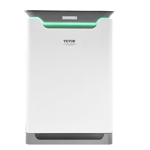 VEVOR Air Purifier with Humidifier, Covers Up to 2000 ft² in One Hour, HEPA 13 Filter, 36dB Quiet, Filters Up to 99.97% of Smoke, Dust, Pet Dander, 2 in 1 Air Cleaner for Home, Large Room, Bedroom