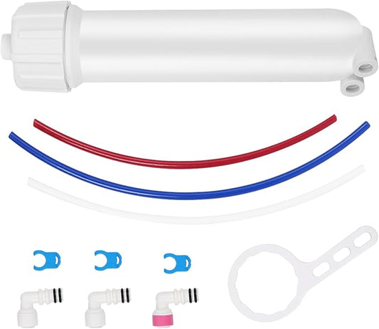 1812/2012 Reverse Osmosis Membrane Housing Kit with Quick-Connect Fitting,Wrench for 24-150GPD Under Sink Home Drinking RO Water Filtration System