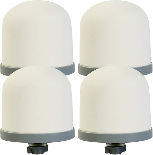 HUI NING Replacement Ceramic Dome Water Filter for Countertop,Household Water Bucket, Water Cooler Filtration Systems Water Pitcher (4 PCS)