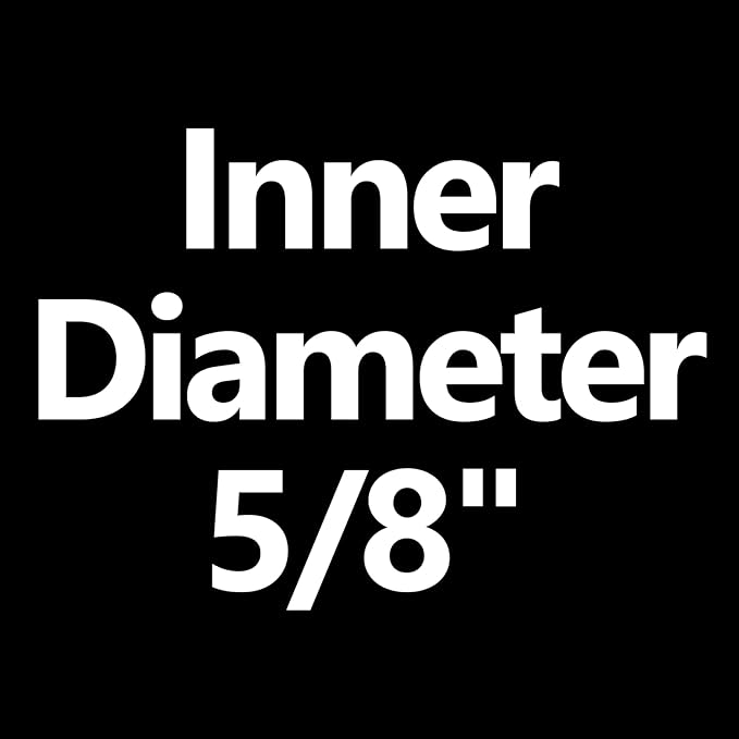 Garden Water Hose 50 ft x 5/8 in Heavy Duty, Flexible and Lightweight, Burst 600 psi, Kink-less Hybrid Rubber Pipe for Backyard, 3/4'' Brass Fittings, Black