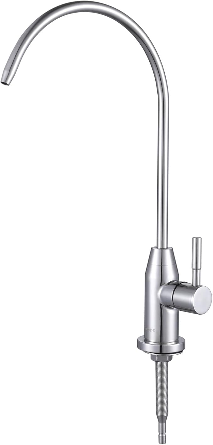 Reverse Osmosis Drinking Water Filter Tap Bar Sink Filtered Kitchen Faucet (Chrome)