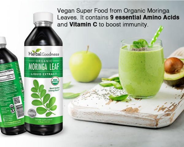 Herbal Goodness Moringa Leaf Extract - Parent (Moringa Leaf Extract 12oz)