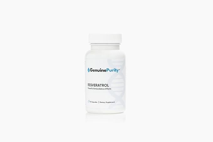 Liposomal Trans-Resveratrol 500mg | Powerful Antioxidant, Activates Sirtuins | Pure Liposomal Trans-Resveratrol Supplement | Gluten Free, Vegan, USA Made, Non-GMO | 60 Capsules