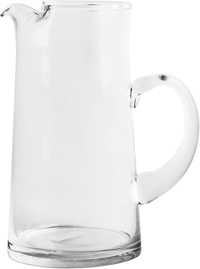 Glass Water Pitcher with Spout – Elegant Serving Carafe for Water, Juice, Sangria, Lemonade, and Cocktails – Crystal-Clear Glass Beverage Pitcher. (31259)
