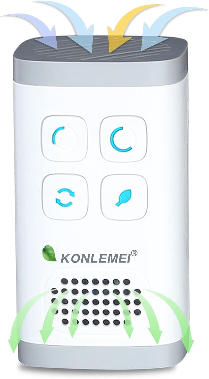 Ozone Air Purifier, Quickly Purifying Air and Eliminate Odor, Smoke in Pet Room, Bathroom, Kitchen, Shoe Cabinet, etc