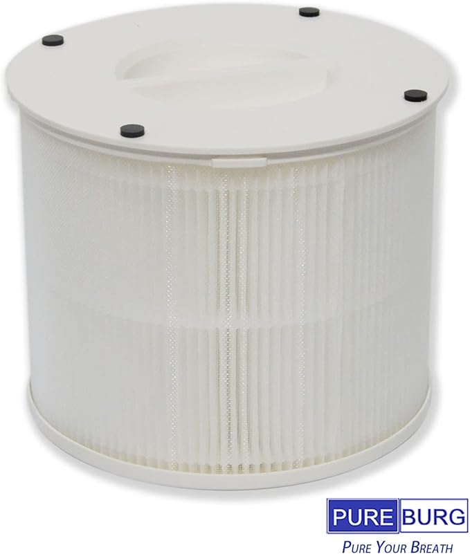 PUREBURG 12020 Replacement HEPA Filters Compatible with Clorox 11020 11021 Tabletop True HEPA Air Purifier,2-Pack H13 HEPA Air Clean