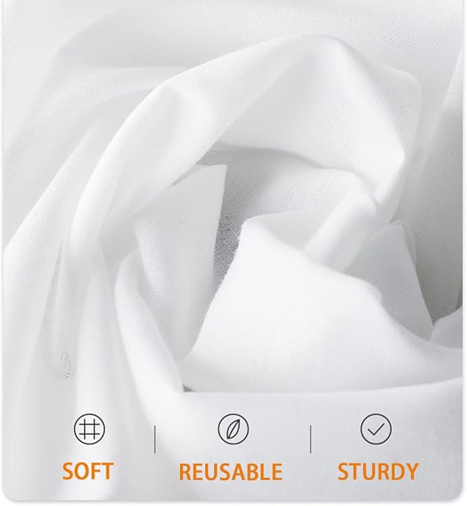 3 PCS Fine Mesh Strainer Bags with Handle, Reusable Nut Milk Bag Thai Tea Strainer, Cheesecloth for Straining NutMilk Coffee Milk Juices Honey Wine Oil