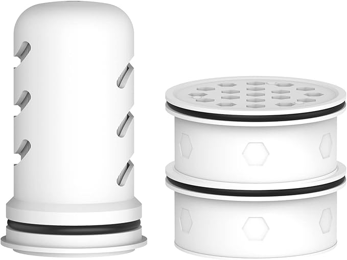 GLACIER FRESH Water Pitcher Filter Replacement for LS Home Dispenser and Pitcher Systems, Reduces Chlorine Taste and Odor, 1 Membrane Micro and 2 Activated Carbon + Ion Exchange