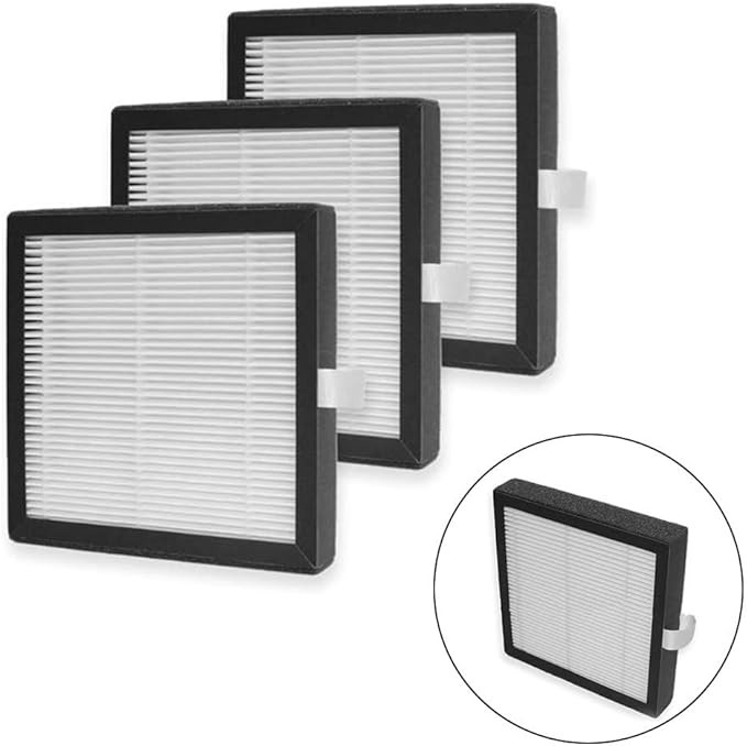 3PC Replacement HEPA Filters, For Afloia For Q7 Air Purifier Dehumidifier 2-in-1 System, For Captures Dust Particles And Pet Dander
