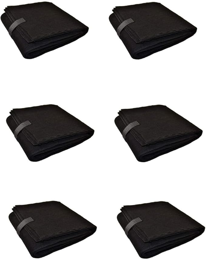 CFS – Pack of 6, Premium Cut-to-Fit Activated Carbon Pre-Filter Pad for Air Purifiers – Fresh & Filtered Air for Indoor and Home – Charcoal Air Filter Sheet – 16" x 48" – Black