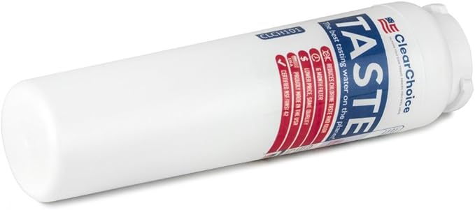 Clear Choice Taste Filter Replacement for Whirlpool UKF8001 WF50 Filter Compatible with EDR4RXD1 EFF-6013A FILTER4A FILTER4 Refrigerator Water Filter, NSF/ANSI 42, Box of 3, Made in the USA