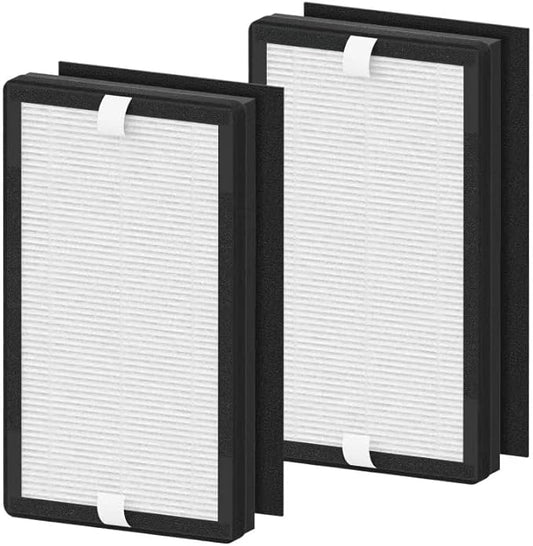 2 Packs IAF-H-100C Replacement Filter C Compatiable with Idylis IAP-10-280, IAP-10-200 Air Cleaner Purifier, 2 Pack Premium Filters & 2 Activated Carbon Pre-Filters