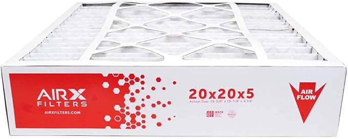 AIRx Filters 20x20x5 MERV 8 HVAC AC Furnace Air Filter Replacement for Honeywell FC100A1011 FC200E1011 CF200A1024, Dust 2-Pack, Made in the USA