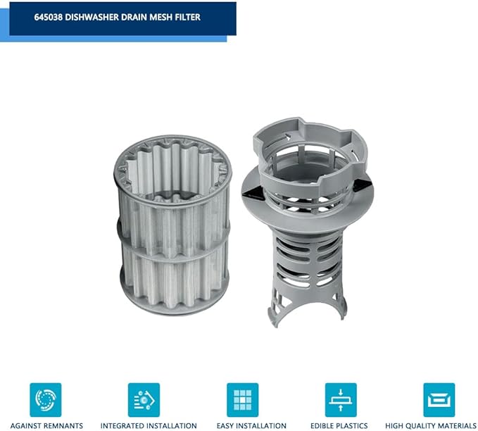 Bosch Dishwasher Filter Replacement - Fits Bosch, Kenmore, Thermador Dishwashers - Replaces 00651097, 1560725