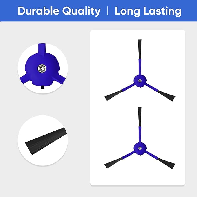 12-Pack X8 Replacement Parts for Eufy RoboVac X8 /X8 Hybrid – Includes 1 Main Brush, 2 Side Brushes, 4 Filters,4 Mop Pads & 1 Cleaning Brush (12 PCS Set)