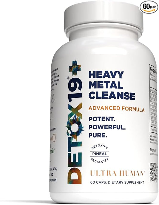 Ultra Human Daily Wellness Support – Heavy Metal Detox Cleanse, with Zeolite, Shilajit, Organic Greens, NAC. Supports Daily Detox & Immune System - (60 Capsules)