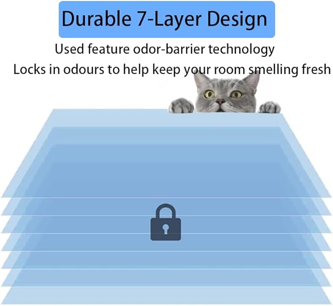 28 feet Cat Litter Refill Bags with 7-layer material effectively prevents odors Compatible with Litter Genie Refill Cartridge (4)