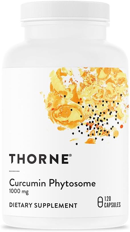 THORNE - Curcumin Phytosome 1000 mg (Meriva) - Clinically Studied, High Absorption - Supports Health in Joints, Muscles, GI Tract, Liver, and Brain* - 120 Capsules - 60 Servings