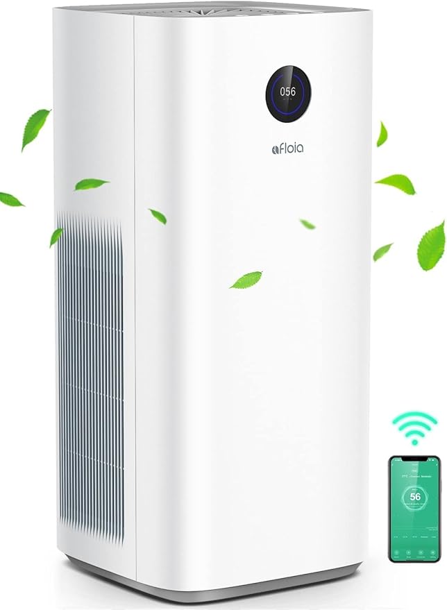 Afloia Smart Air Purifiers for Home Large Room Up to 3576 sq. Ft, Auto Air Filter WiFi Alexa Remote Control, Quiet Air Cleaner for Allergies, Smoke, Dust, Pollen