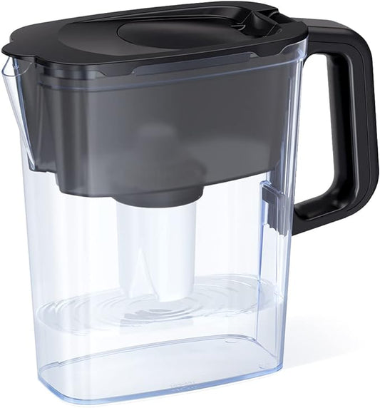 AQUAPHOR Water Filter Pitcher Compact 5 Cup with 1 x B15 Filter - Black